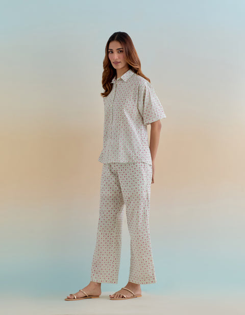Buy Ditsy Block Print Cotton Co-Ord Set (Set of 2) | Vinusto