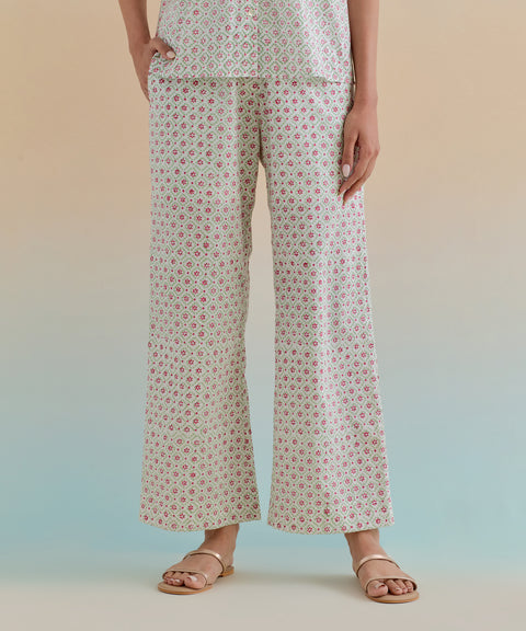 Premium Ditsy Block Print Cotton Co-Ord Set (Set of 2) | Vinusto