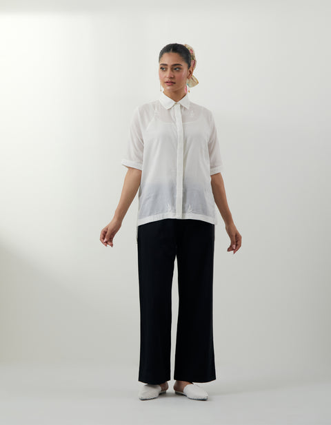 Chikankari Cotton Shirt