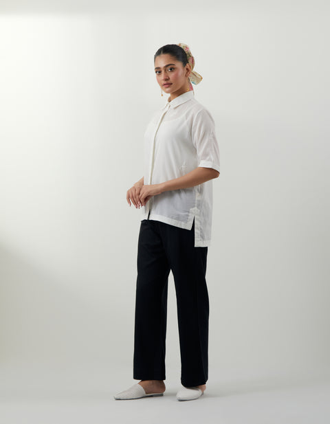 Chikankari Cotton Shirt