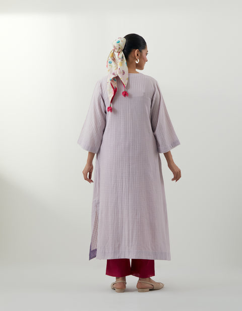 Handcraft Lavender Embroidered Kurta Set – Vinusto Office Wear 2025


