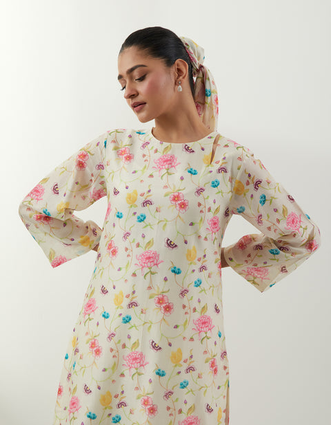 Order Floral Chanderi Anarkali Set – Vinusto Office Wear Collection 2025

