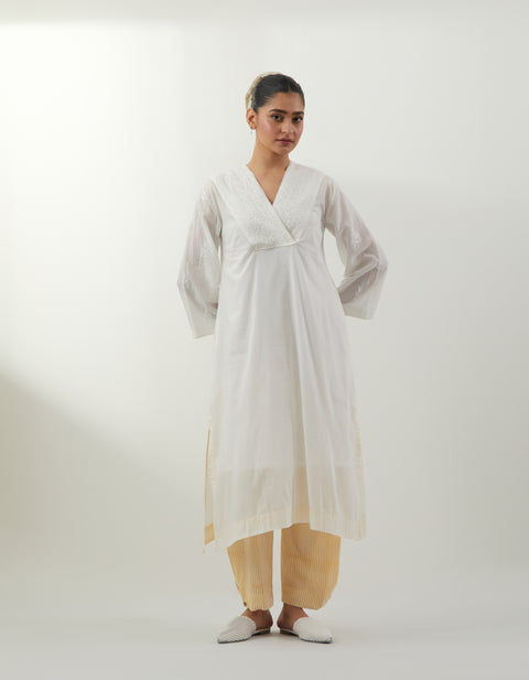Shop Chikankari Line Kurta Set – Vinusto Office Wear Collection 2025

