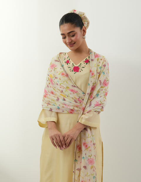 Order Embroidered Kurta Set with Dupatta – Vinusto Office Wear 2025

