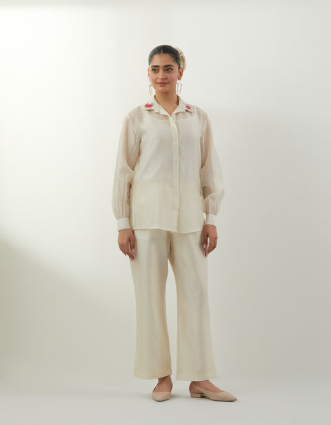 Buy Embroidered Chanderi Shirt Set – Vinusto Office Wear 2025


