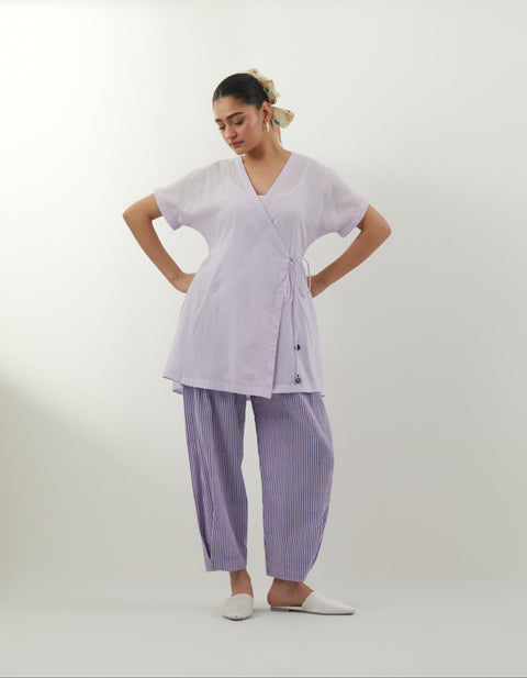 Order Lavender Chikankari Tunic Set – Vinusto Office Wear 2025

