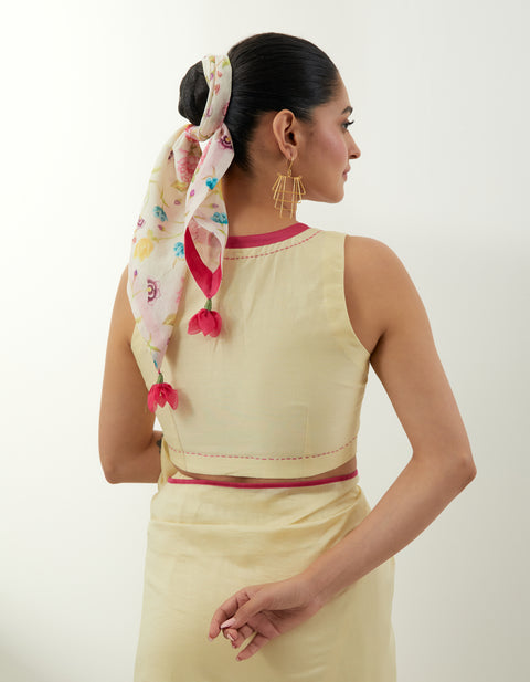 Premium Ready-to-Wear Chanderi Saree Set – Vinusto Office Wear 2025

