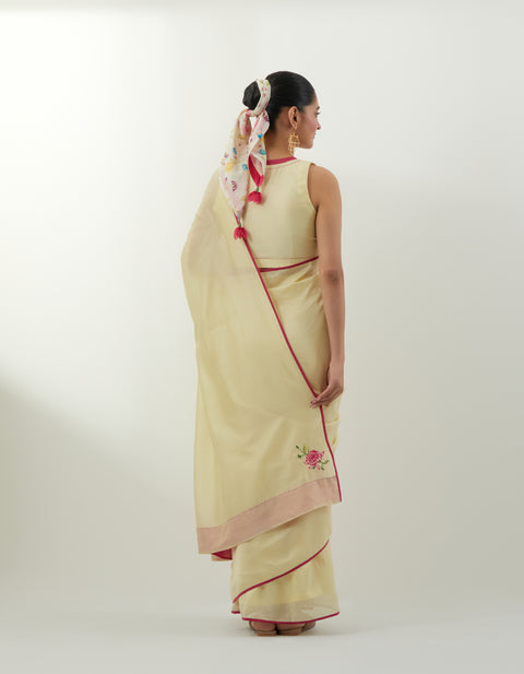 Handcraft Ready-to-Wear Chanderi Saree Set – Vinusto Office Wear 2025

