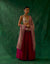 Coordinate Set- Chanderi Handloom Skirt & Zari Blouse with Dupatta in Pink (Set of 3)