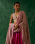 Coordinate Set- Chanderi Handloom Skirt & Zari Blouse with Dupatta in Pink (Set of 3)
