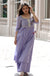 Lavender Embroidered Anarkali & Palazzo in Chanderi Hand loom (Set of 2)