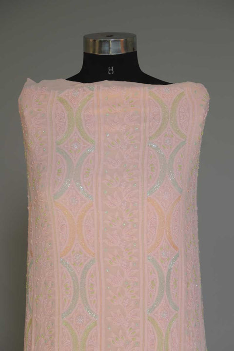 Chikankari Kurta & Dupatta in Rose Pink (Set of 2)