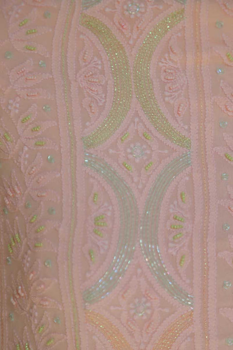 Chikankari Kurta & Dupatta in Rose Pink (Set of 2)