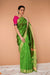 Handwoven Silk Saree in Lime Green
