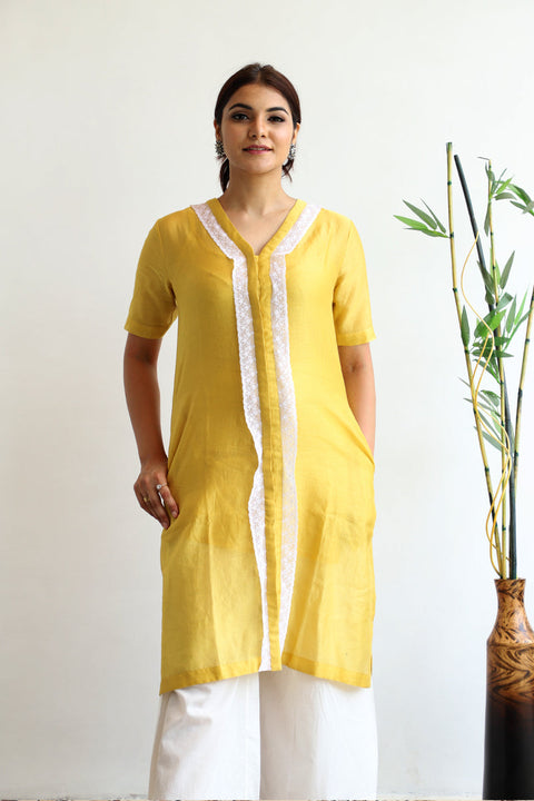 Customize  A- Line Chanderi