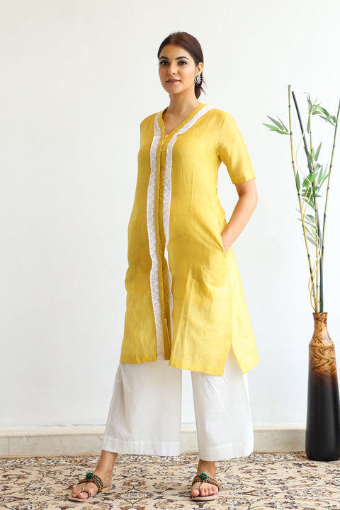 Customize  A- Line Chanderi