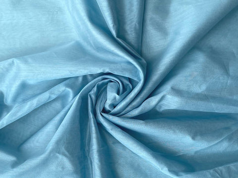 Buy Chanderi Fabric In Light Blue - By Vinusto