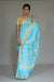 Chanderi Hand Loom Mercerized Silk Saree in Electric Blue
