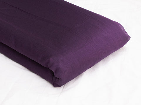 Best Handwoven Chanderi Fabric In Deep Purple - By Vinusto