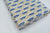 Cotton hand block print fabric in Yellow & Blue
