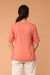 Wrap Around Cotton Top in Coral