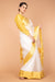 Pure Silk Saree in Off White & Yellow with Jacquard