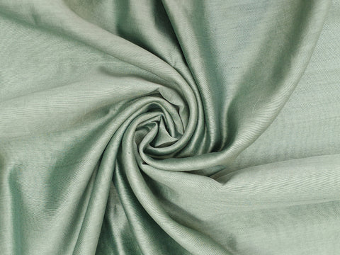 Handwoven Chanderi Silk in sage green