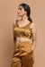 Gold Zari Sleeveless Blouse in Handwoven Fabric