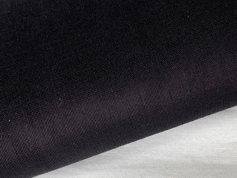 Pure- Luxury Handwoven Chanderi Fabric In Black With Gold Border - By Vinusto