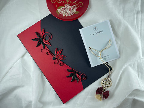 Rakhi with Beads & Card Combo (Set of 2)