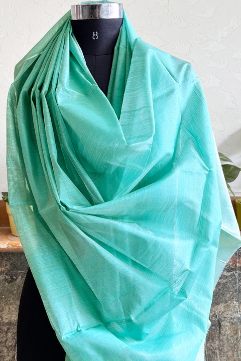 Shop Sea Green Chanderi Handloom Dupatta | Vinusto