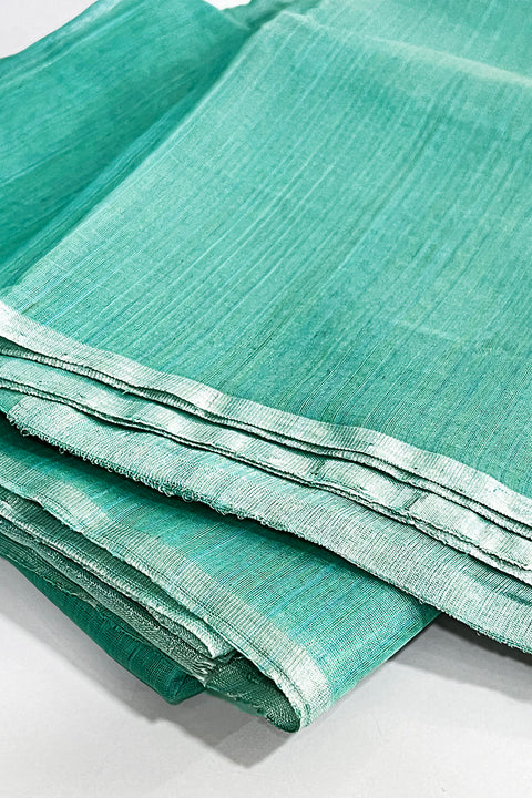 Buy Sea Green Chanderi Handloom Dupatta | Vinusto