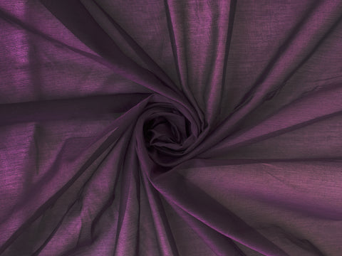 Handwoven Chanderi Fabric in Deep purple