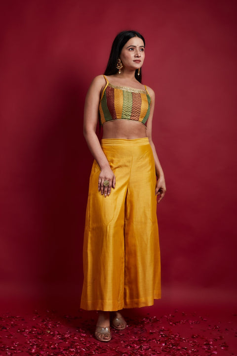 Buy Multi-Colored Top with Flared Palazzo (Set of 2) | Vinusto