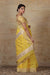Chanderi Hand Loom Silk Saree in Yellow & Off white with Jacquard border