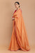 Chanderi Hand Loom Saree in Tangerine Orange with Hot Pink Blouse (Set of 2)
