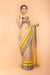 Golden Tissue Handloom Saree with Grey & Yellow Broder