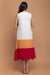A line Color Block Dress in White,Orange, Pink (Set of 2)