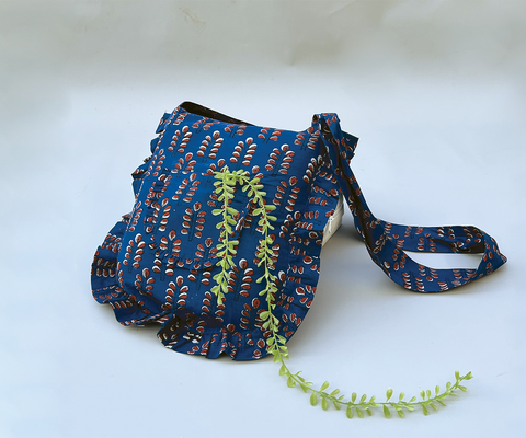 Handmade Block Print Shopper Bag