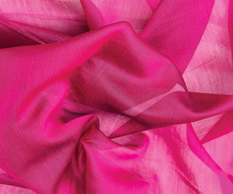 Buy premium-pure quality magenta Chanderi fabric for custom designs and outfits - By Vinusto