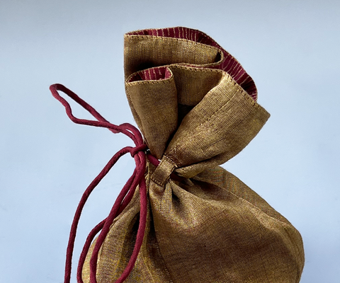 Handcrafted Gold Zari Potli Bag