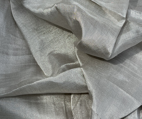 Handloom Silver Zari Fabric