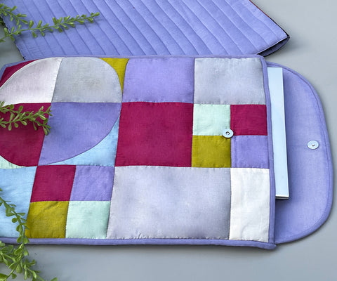 Handmade Laptop Sleeve with Patchwork