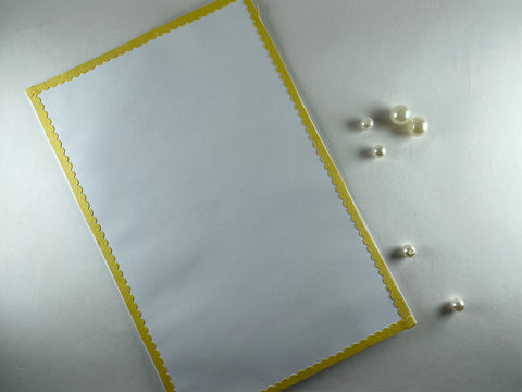 Yellow & White Mandala Card