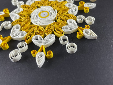 Yellow & White Mandala Card