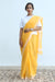 Chanderi Saree in Yellow & White