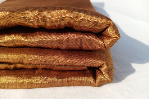 Handwoven Gold Zari fabric