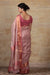 Chanderi Hand Loom Mercerized Silk Saree in Mauve & Pink with Jacquard border