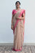Chanderi Saree in Beige and Pink