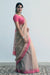 Chanderi Saree in Beige and Pink